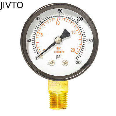 Gas 75mm 3 Inch 300 Psi Pressure Gauge Aluminum Pointer 1/8 NPT Connection
