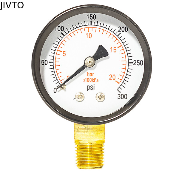 Gas 75mm 3 Inch 300 Psi Pressure Gauge Aluminum Pointer 1/8 NPT Connection