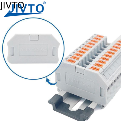 D-PTV 2.5/4 Capa final para roteamento de condutores laterais PTV 2 Conector de fio de inserção