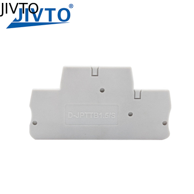 D-PTTB 1.5/S Cobertura final PTTB1.5/S Conector de nível duplo Din Acessórios de blocos de terminais 1.5mm Placa final de barreira de plástico