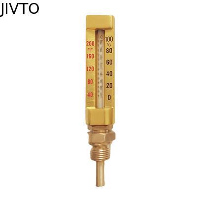 Linha 160MM de V 100 termômetros de vidro industriais do grau 3/4
