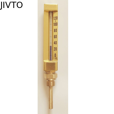 O líquido encheu 200mm que de vidro 120deg V dão forma a Mercury Filled Thermometer 3/8